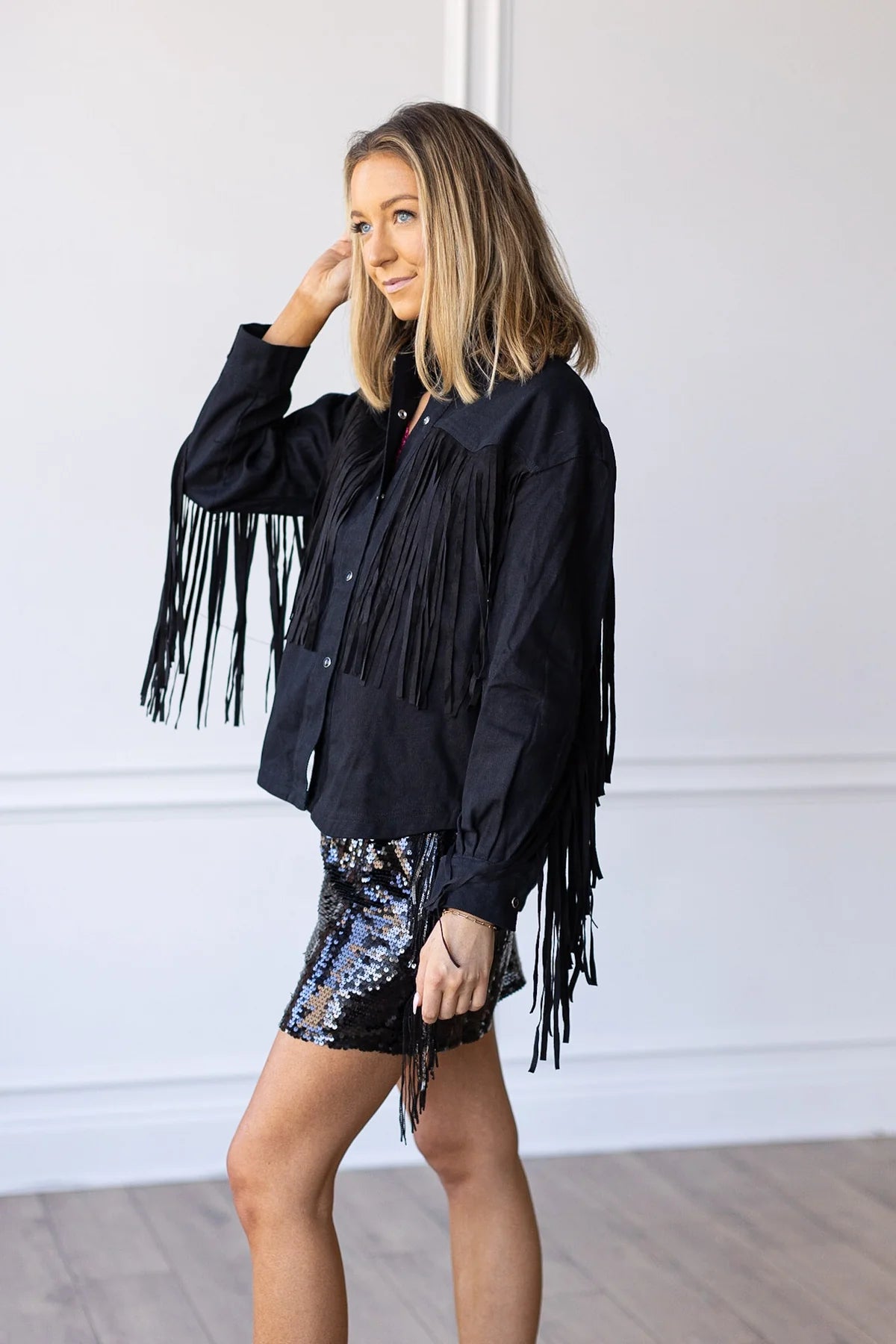 FRINGE WITH BENEFITS JACKET