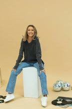 THE WYOMING WAFFLE KNIT TOP