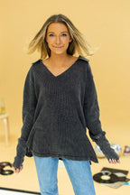 THE WYOMING WAFFLE KNIT TOP