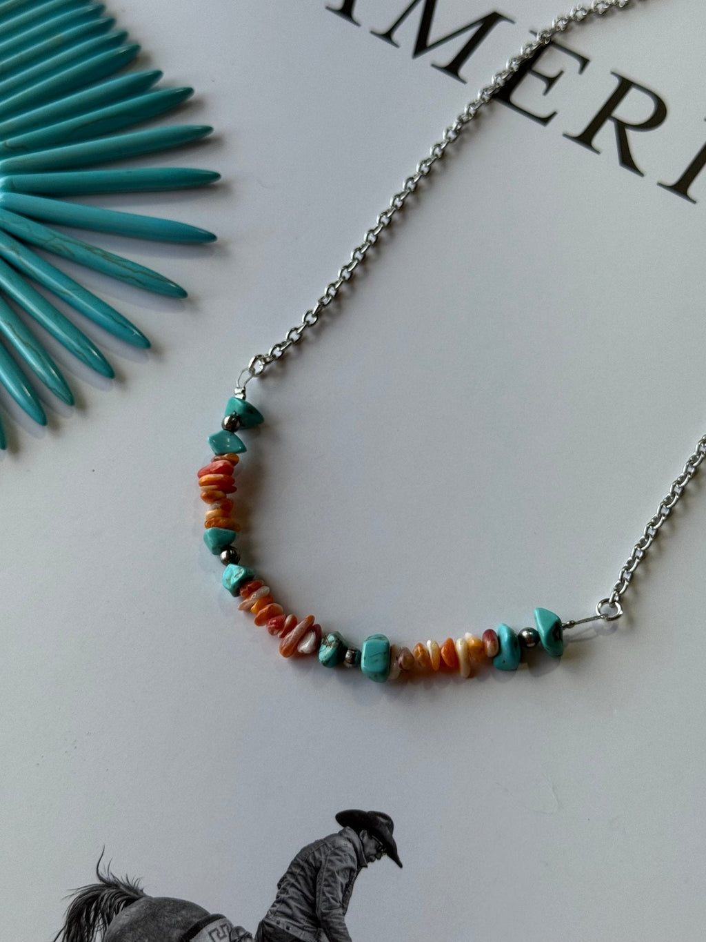 Authentic Spiny Oyster Chip Bead Necklace