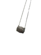Belt Buckle Initial Necklace