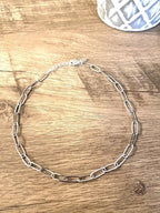 Silver Paperclip Choker