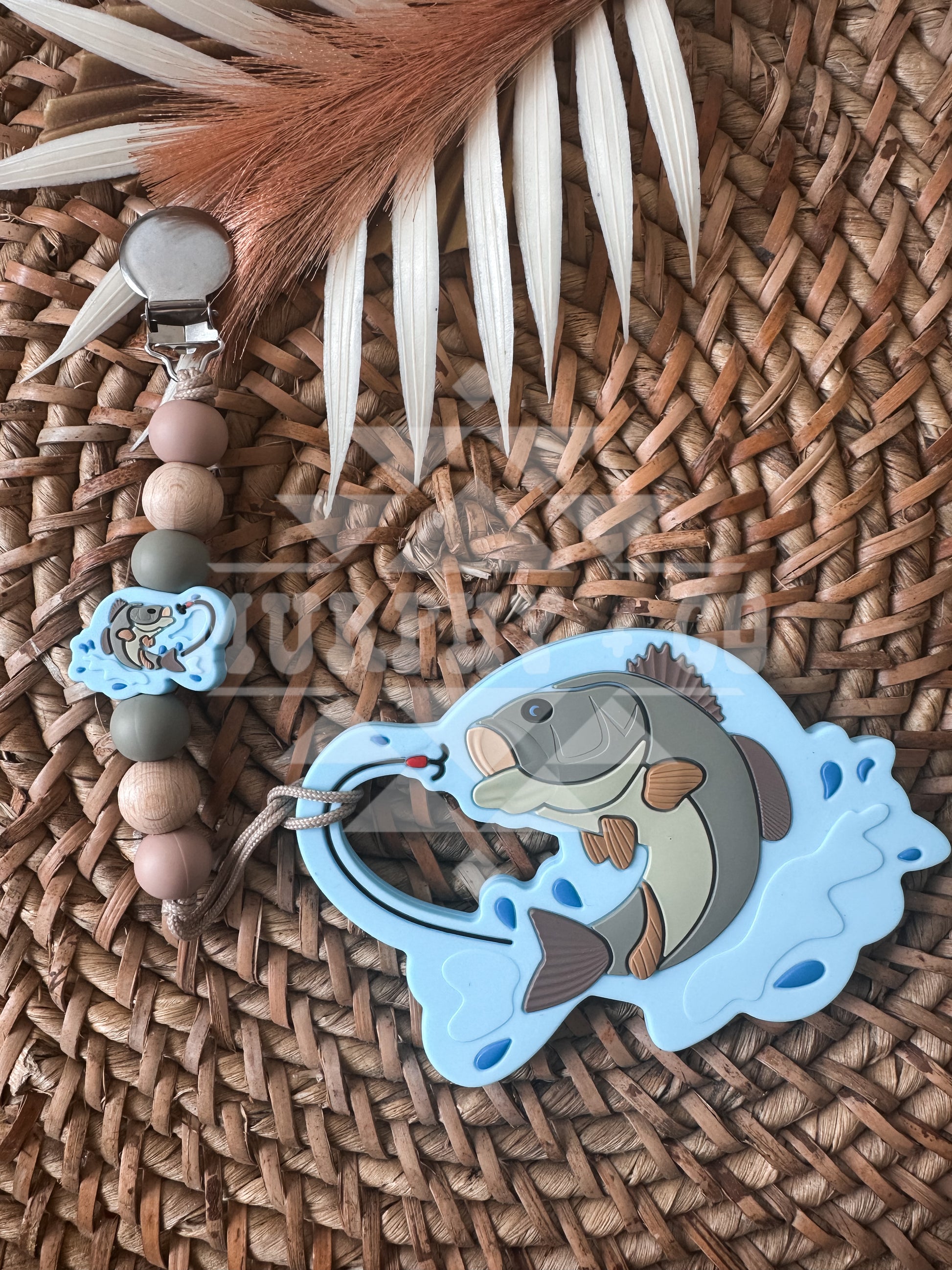 LARGE MOUTH BASS TEETHER SET