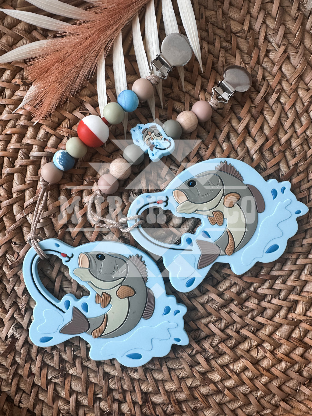 LARGE MOUTH BASS TEETHER SET