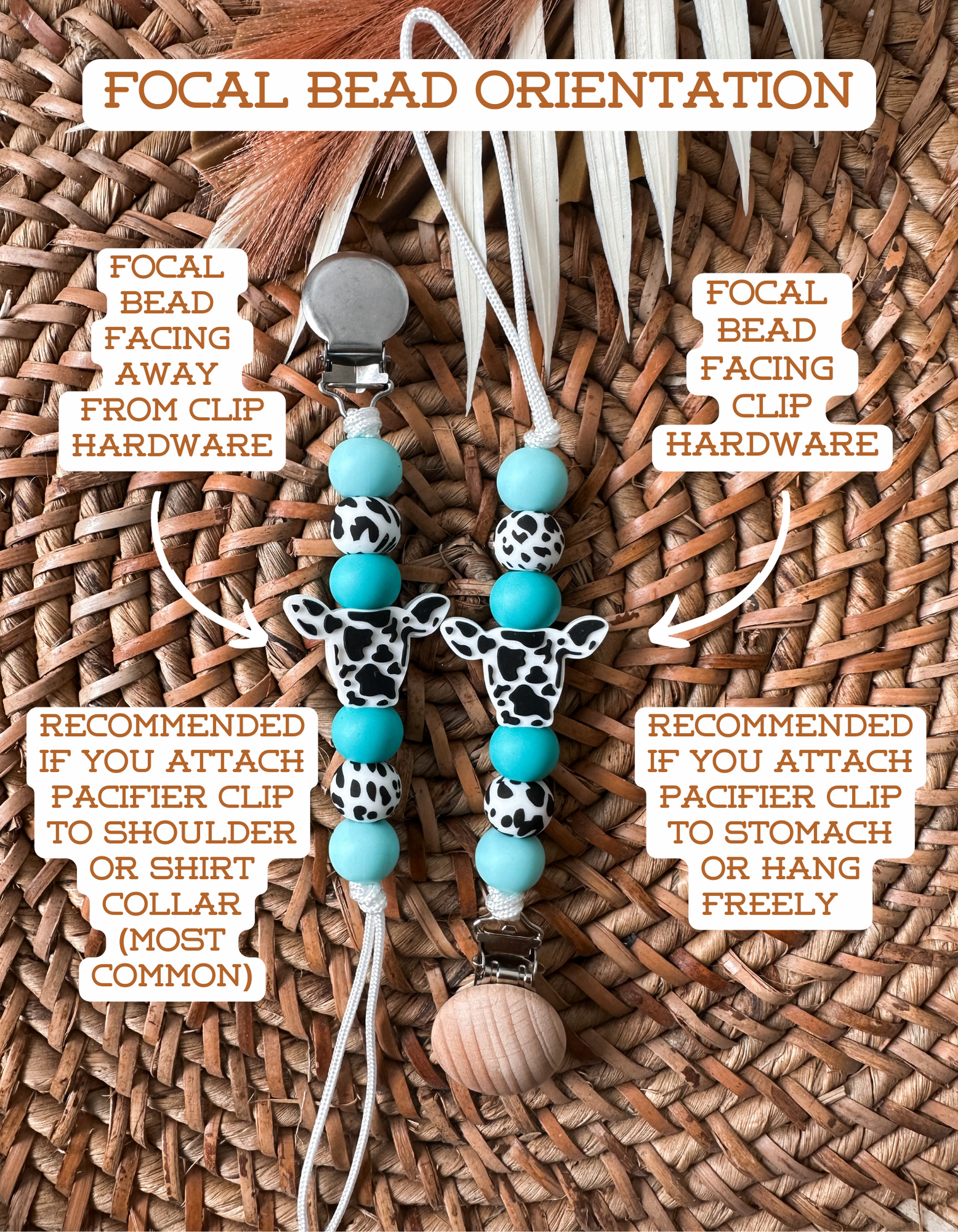 ANGUS COW TEETHER SET