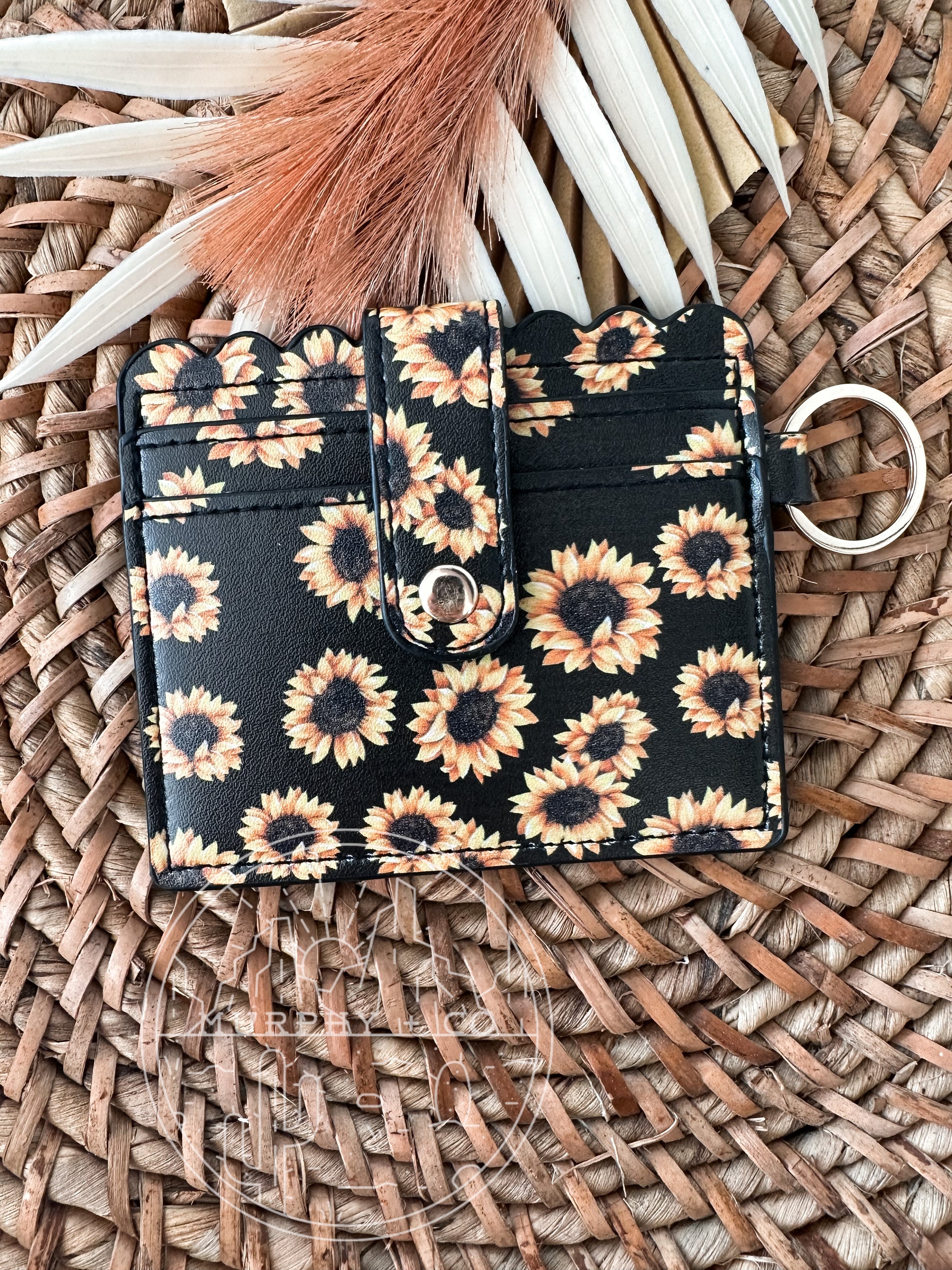 BLACK SUNFLOWER WALLET
