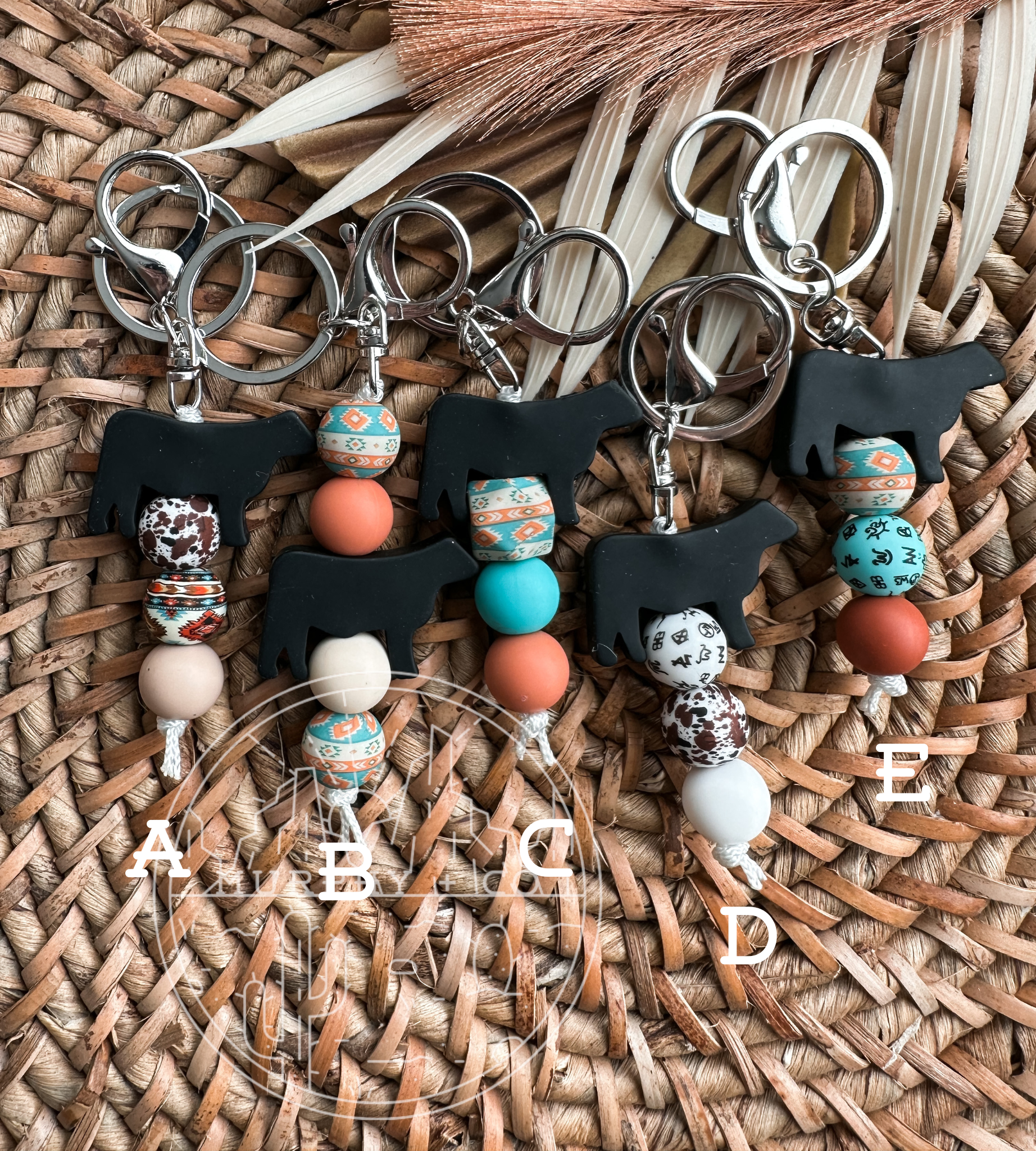 ANGUS COW MINI KEYCHAIN