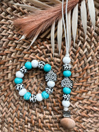 BLACK COW TAG TEETHING SET