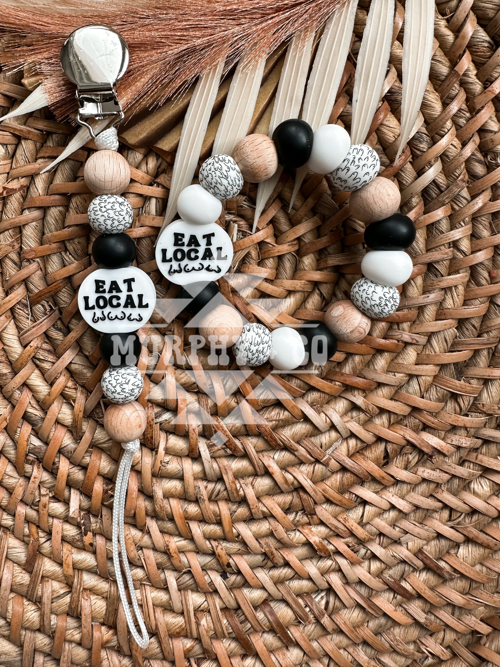 BLACK + WHITE EAT LOCAL TEETHER SET