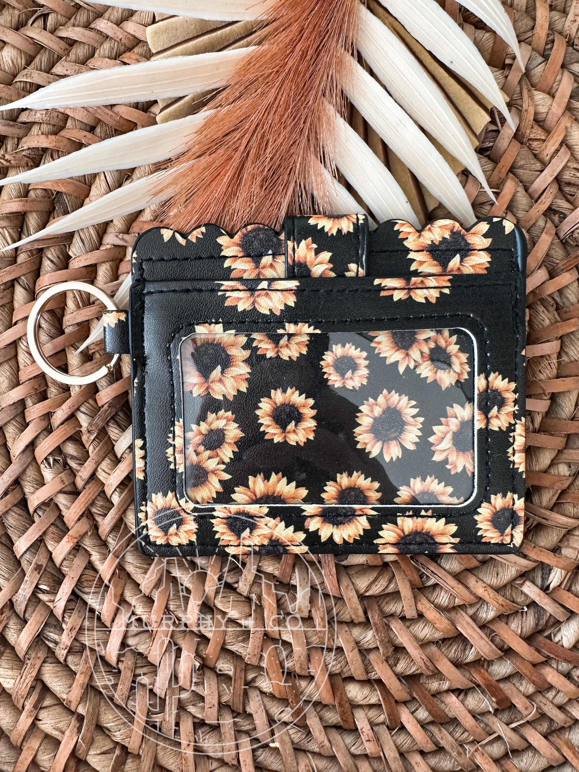 BLACK SUNFLOWER WALLET